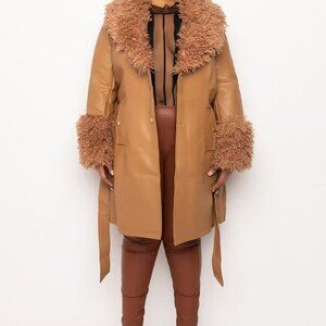 PLUS AZALEA WANG CAMEL MOHAIR TRENCH ( BRAND NEW !!! )